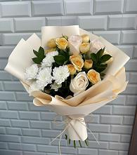 Букет цветов из:  Розы и Хризантемы в Черемхово