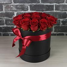 Цветочная композиция из Розы в шляпной коробке в Черемхово