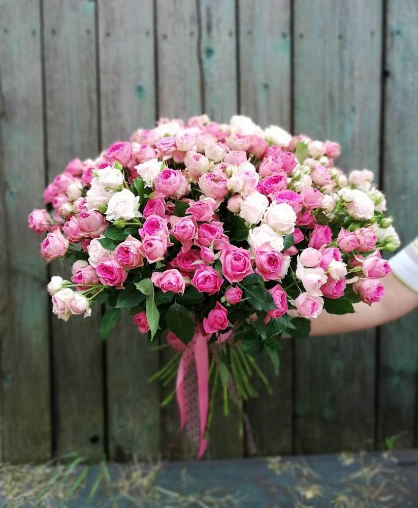 Букет Розовые кустовые розы Натали и Лав Лидия в Черемхово