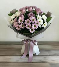 Букет цветов из:  Хризантемы и Розы в Черемхово