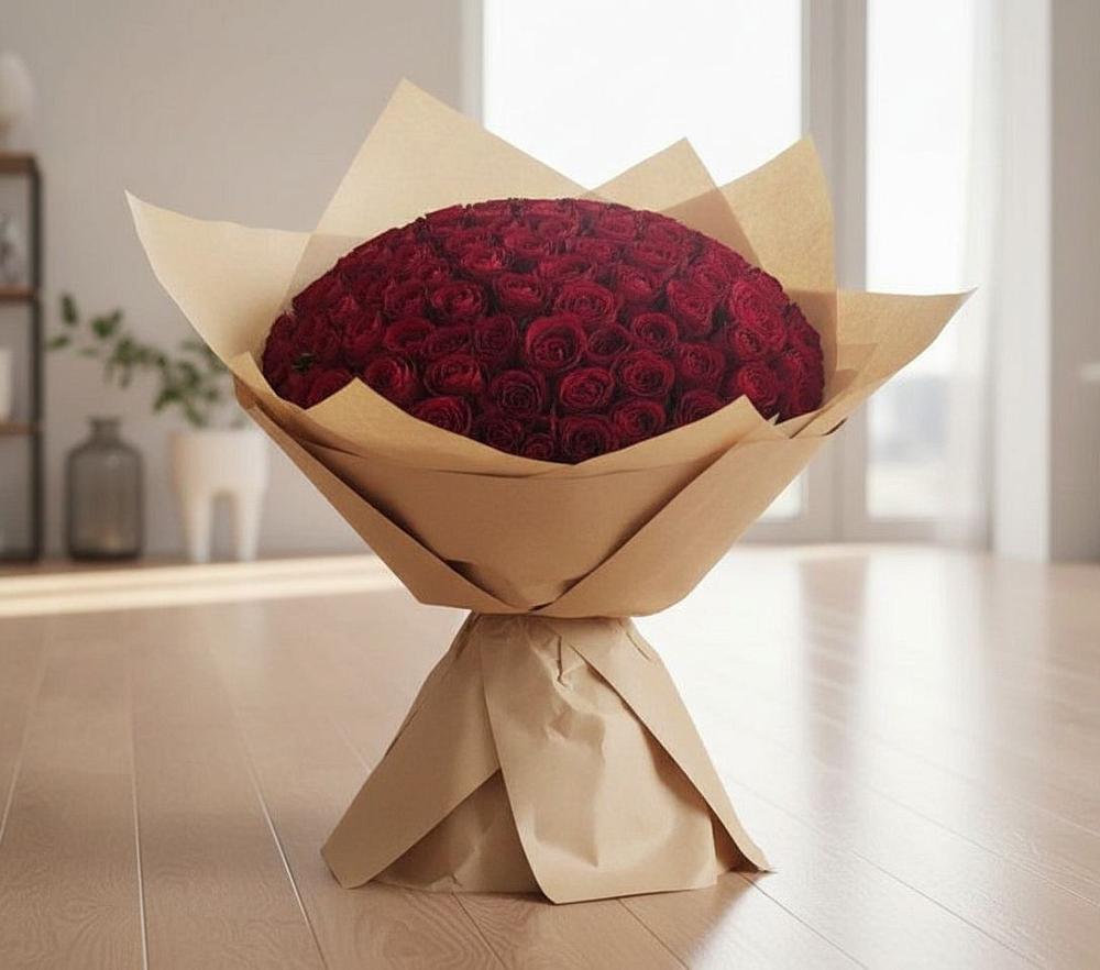 Букет 101 Красная роза в Черемхово