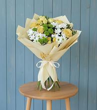 Букет цветов из:  Хризантемы и Розы в Черемхово